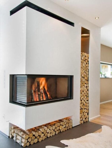 Закрытая угловая каминная топка BRUNNER Architektur-Eck-Kamin 53/135/50 L Classic (дверца с подъемом)